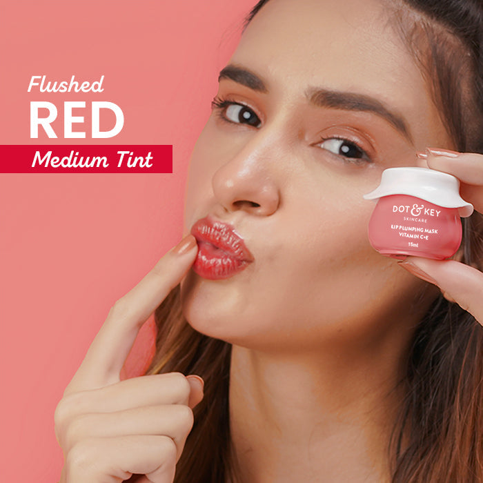 Dot & Key Lip Plumping Mask with Vitamin C + E - Turmeric Oil and Lingonberry