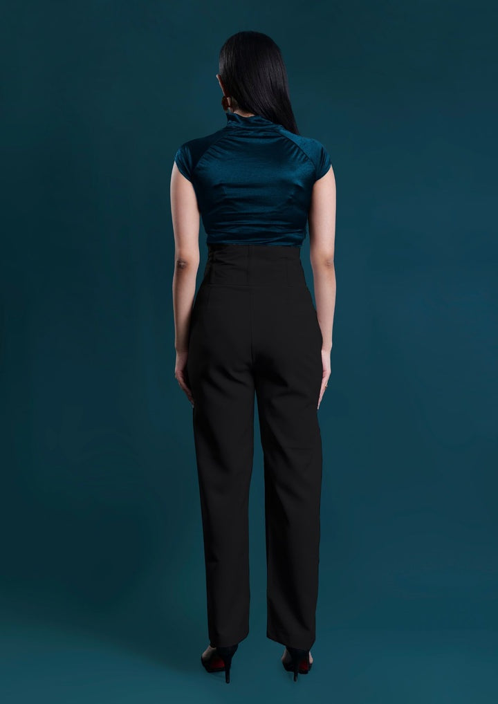 Studio OJS Black Corset Trousers