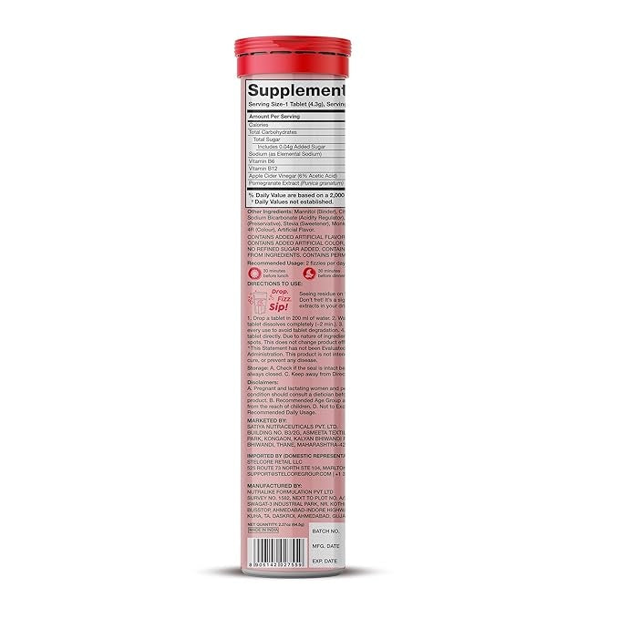 Plix Apple Cider Vinegar, Apple - 750mg (Pack of 8)