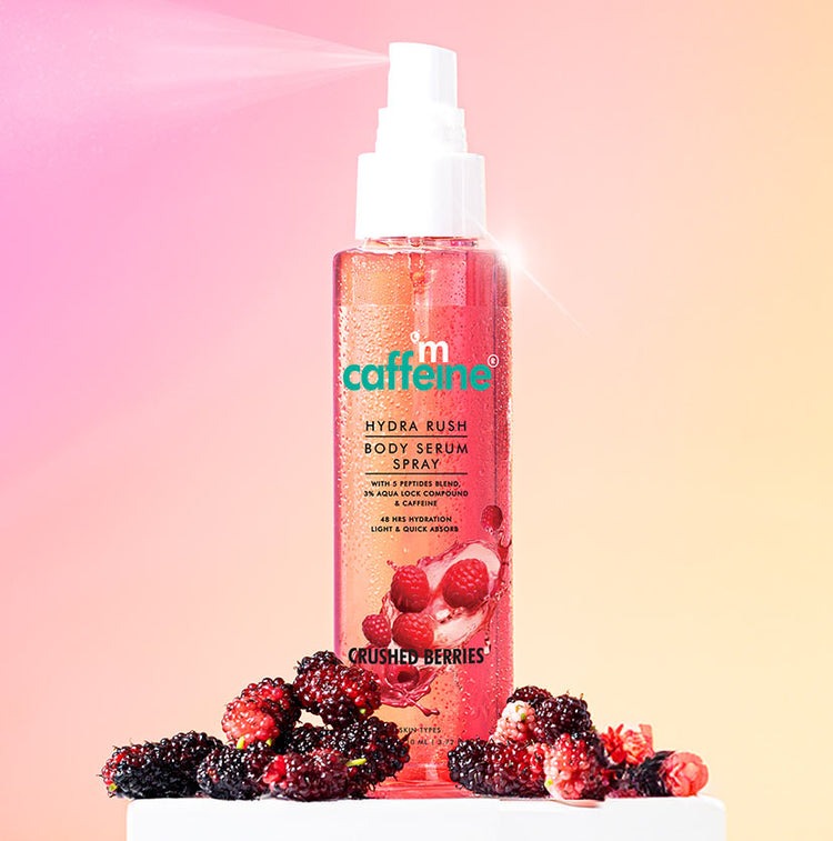 mCaffeine Hydra Rush Body Serum Spray - Crushed Berries