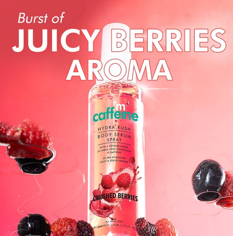 mCaffeine Hydra Rush Body Serum Spray - Crushed Berries