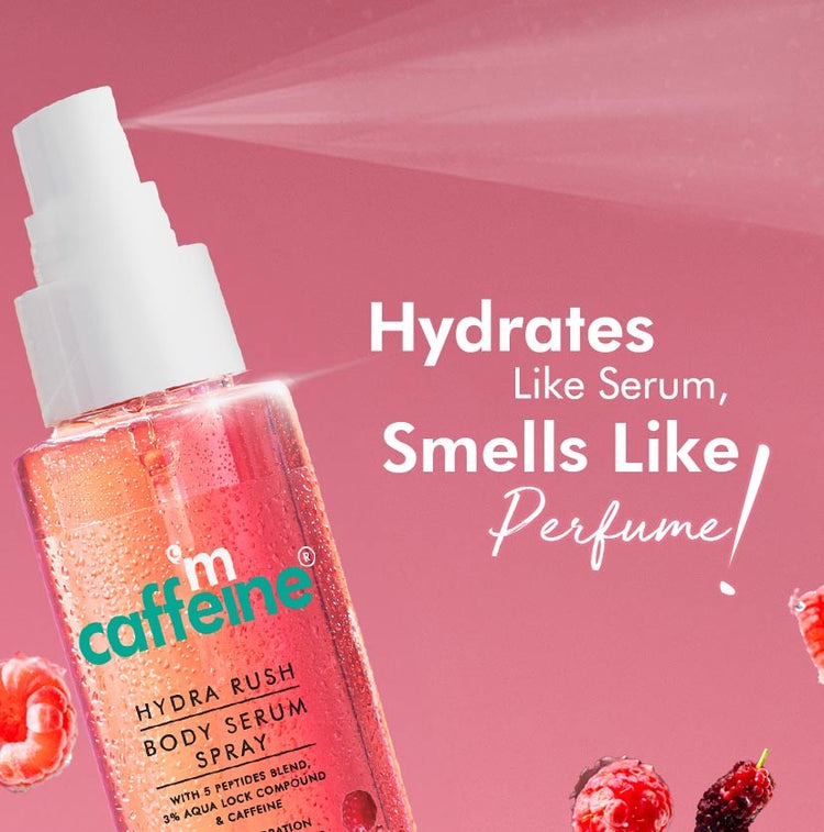 mCaffeine Hydra Rush Body Serum Spray - Crushed Berries