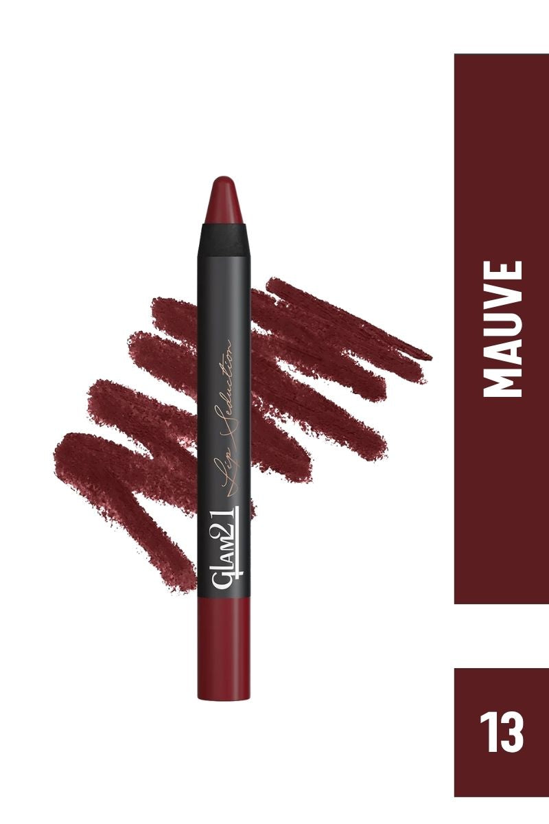 Glam21 Lip Seduction Non- Transfer Crayon Lipstick - Mauve