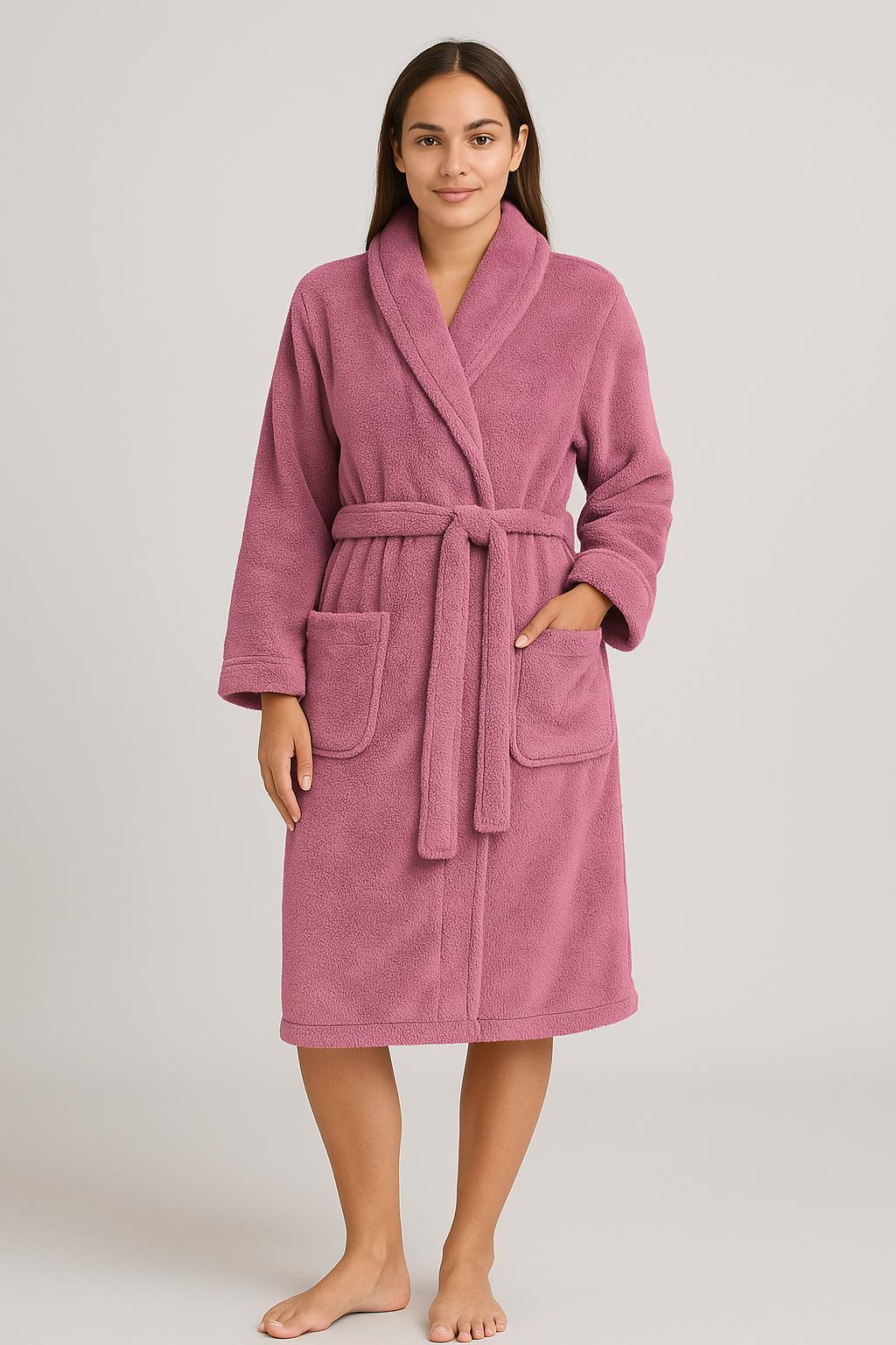 Personal Touch Feel Me Microfiber Bath Robes - Purple