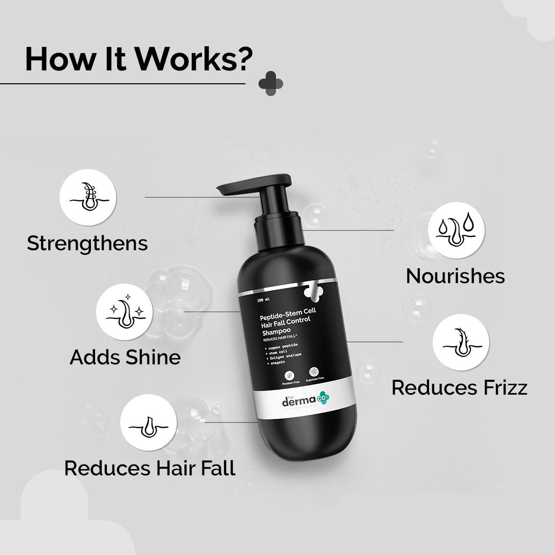 Derma Co Peptide-Stem Cell Hair Fall Control Shampoo