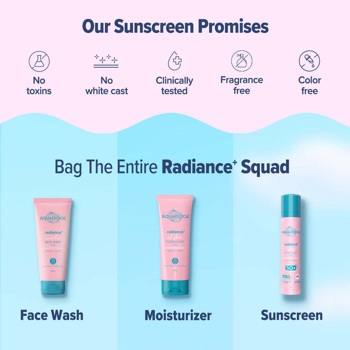 Aqualogica Radiance+ Dewy Sunscreen Spf 50 & Pa++++