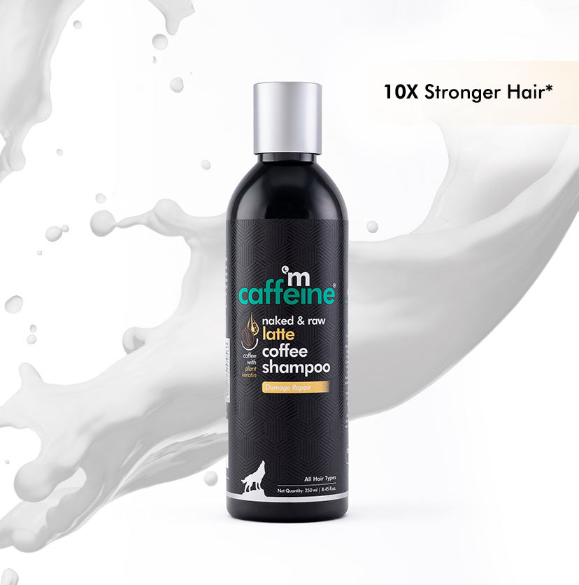 mCaffeine Damage Repair Latte Shampoo With Coconut Milk - 250ml