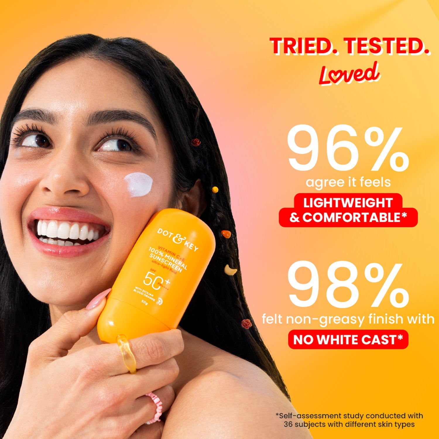 Dot & Key Vitamin C + E 100% Mineral Sunscreen IN-VIVO tested SPF 50+, PA++++ - 50g