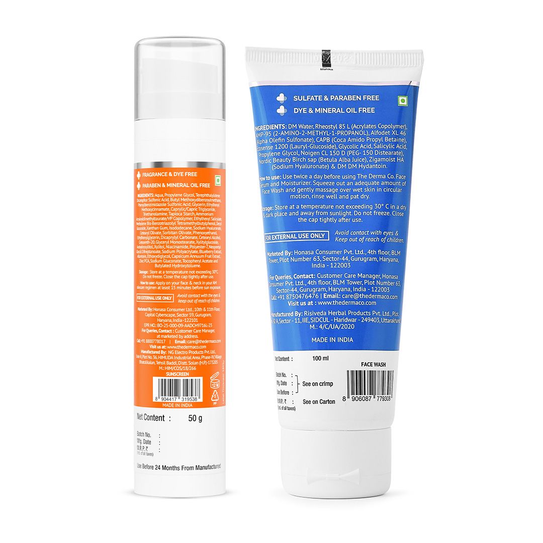 Derma Co Oil Control Cleanse & Protect Duo