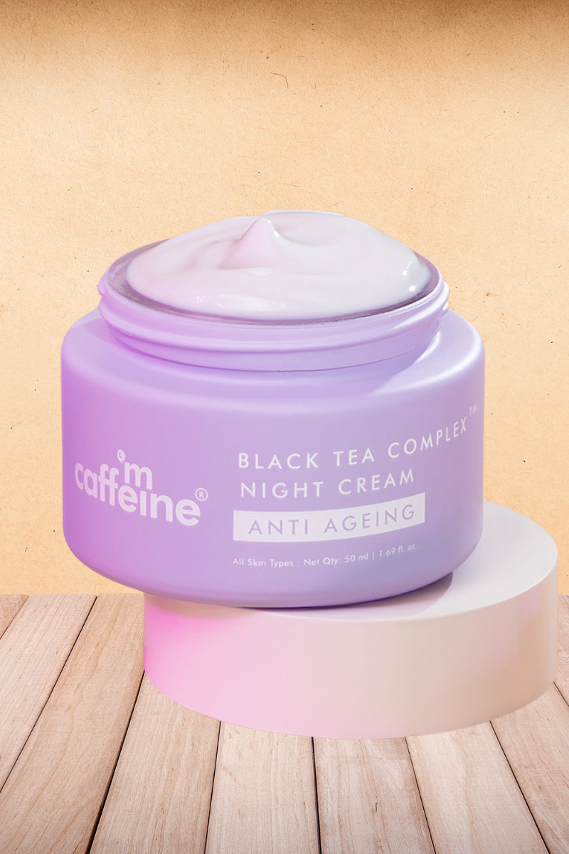 mCaffeine Anti-Ageing Night Cream With Black Tea Complex - 50ml