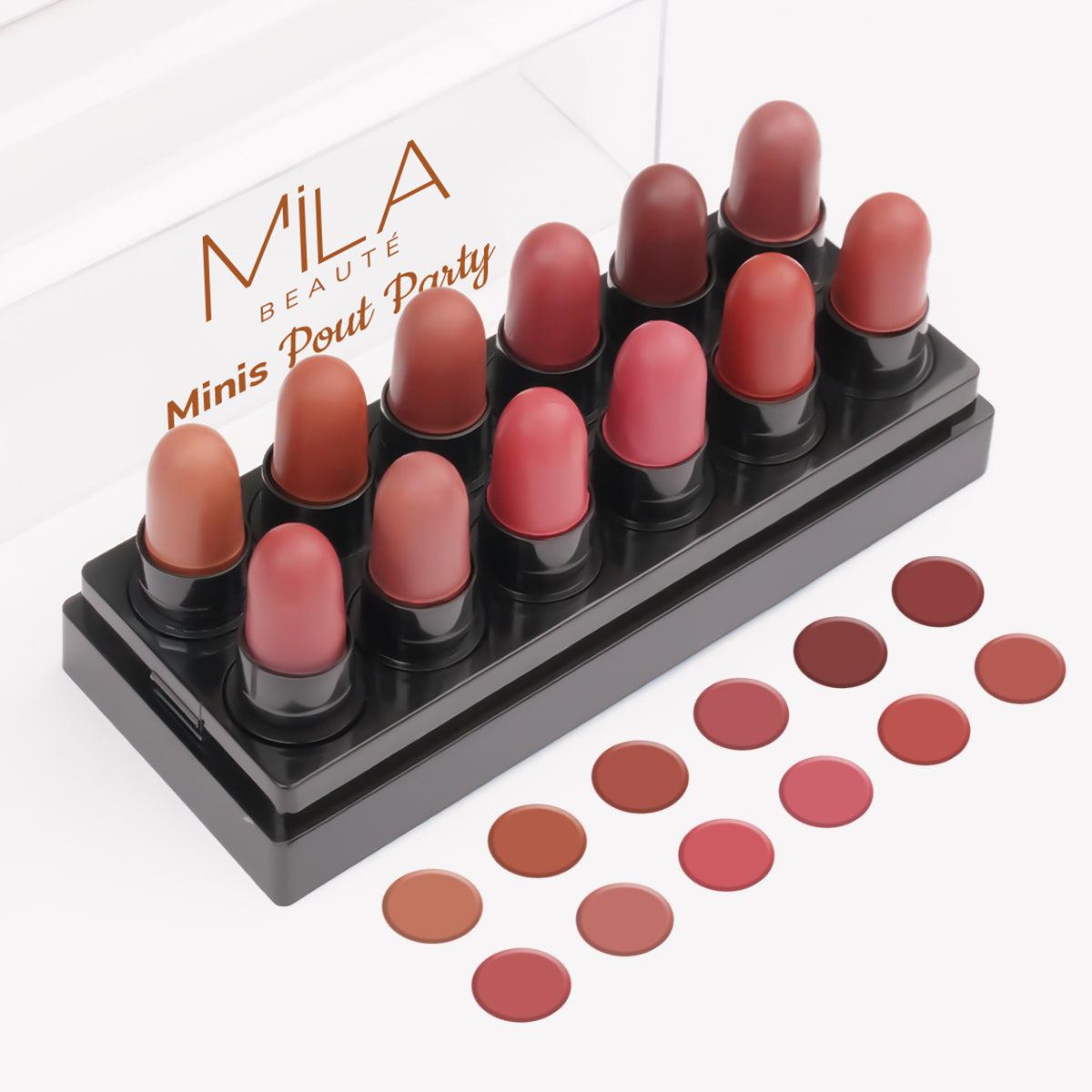 Mila Beaute Minis Pout Party Set of 12