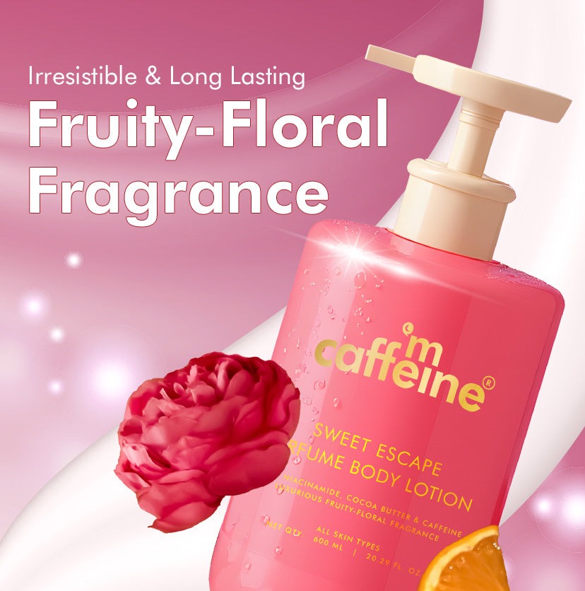 mCaffeine Sweet Escape Perfume Body Lotion - 600ml