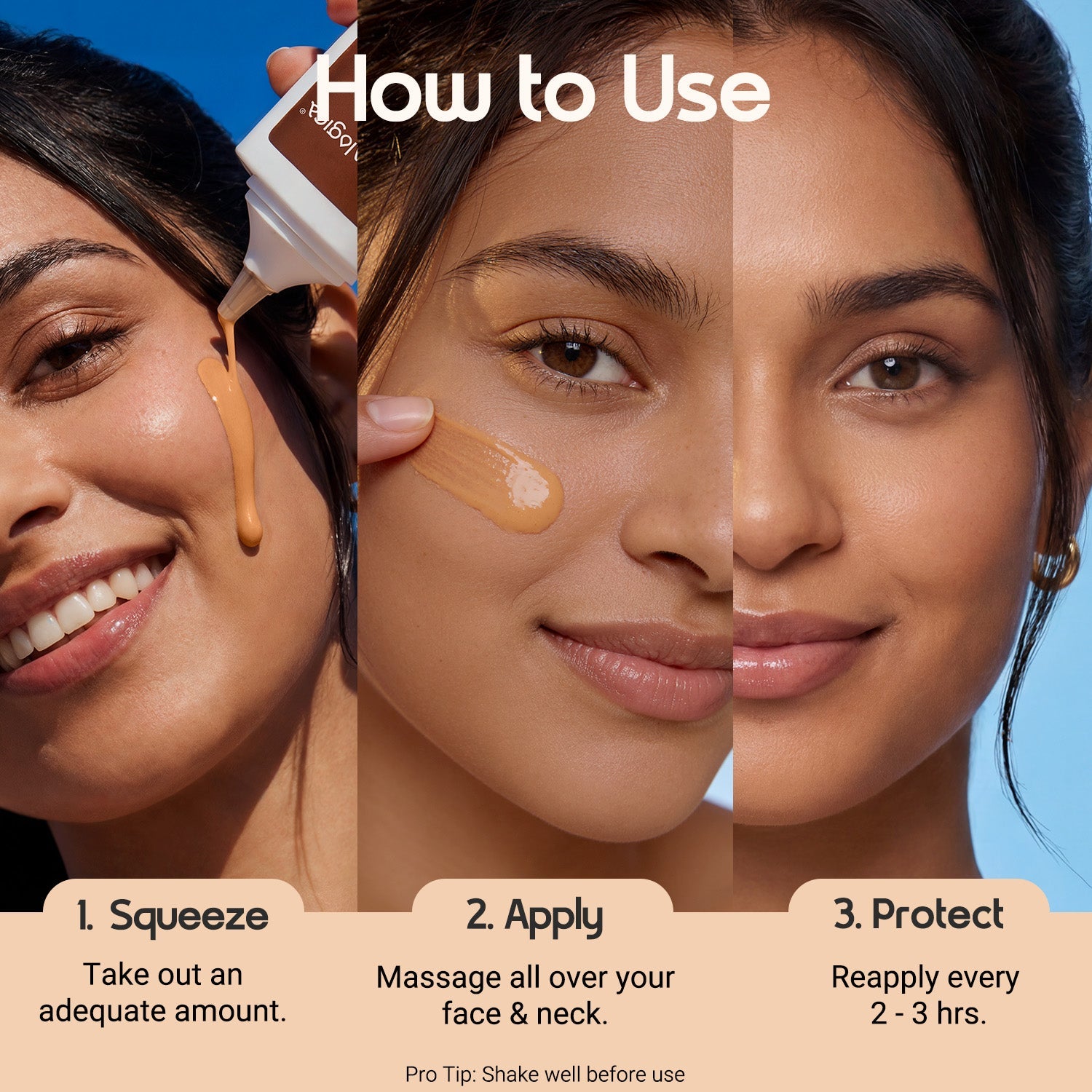 Aqualogica 3-In-1 Tinted Sun Serum - 50g