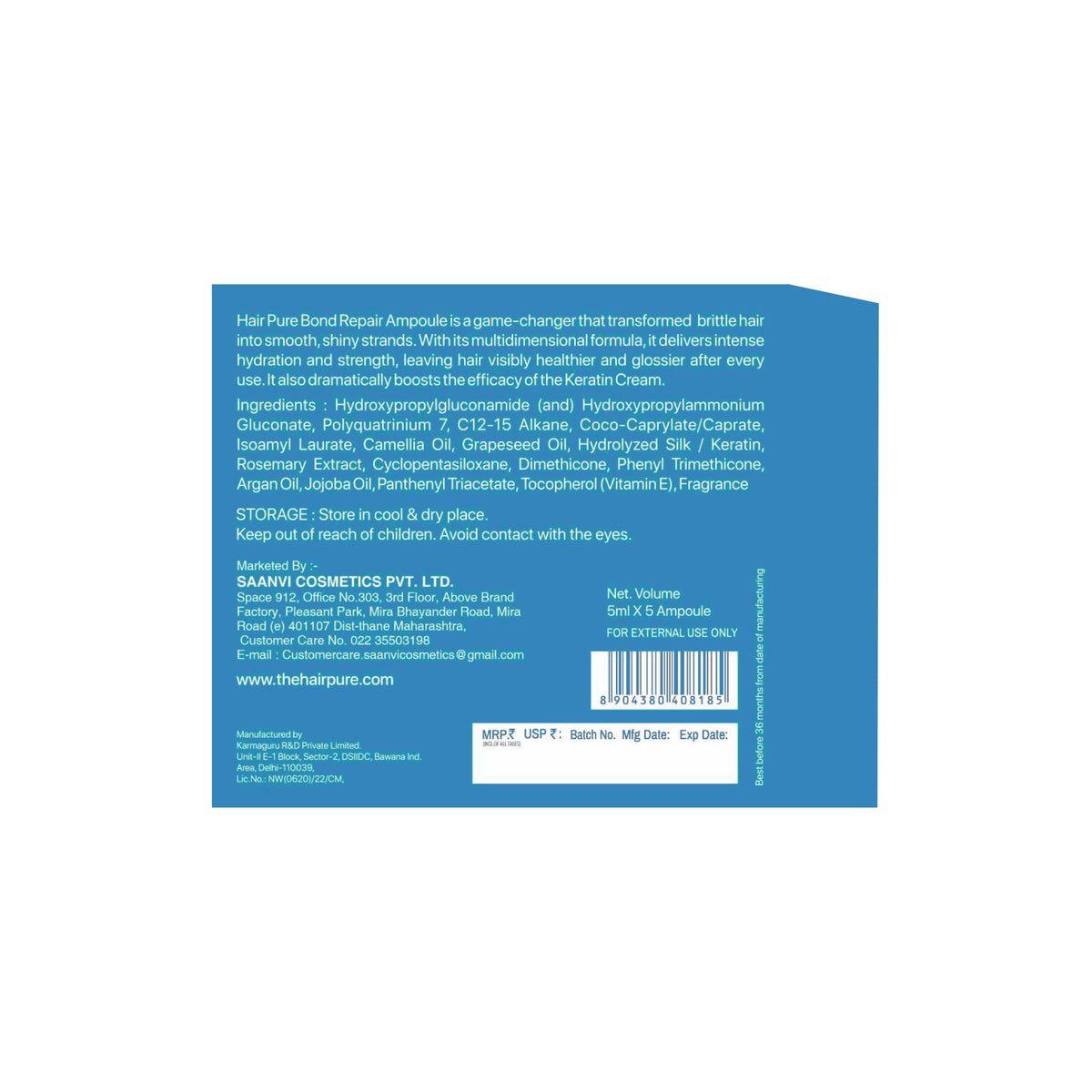 Redifyn Hair Pure Bond Repair Ampoule - 5ml