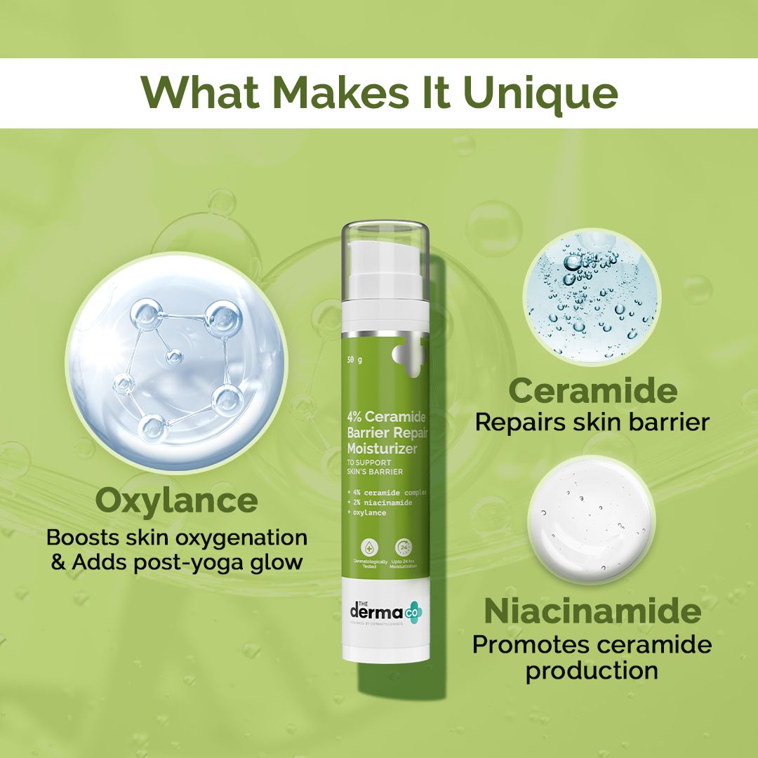 Derma Co 4% Ceramide Barrier Repair Moisturizer with Ceramide, Niacinamide, and Oxylance