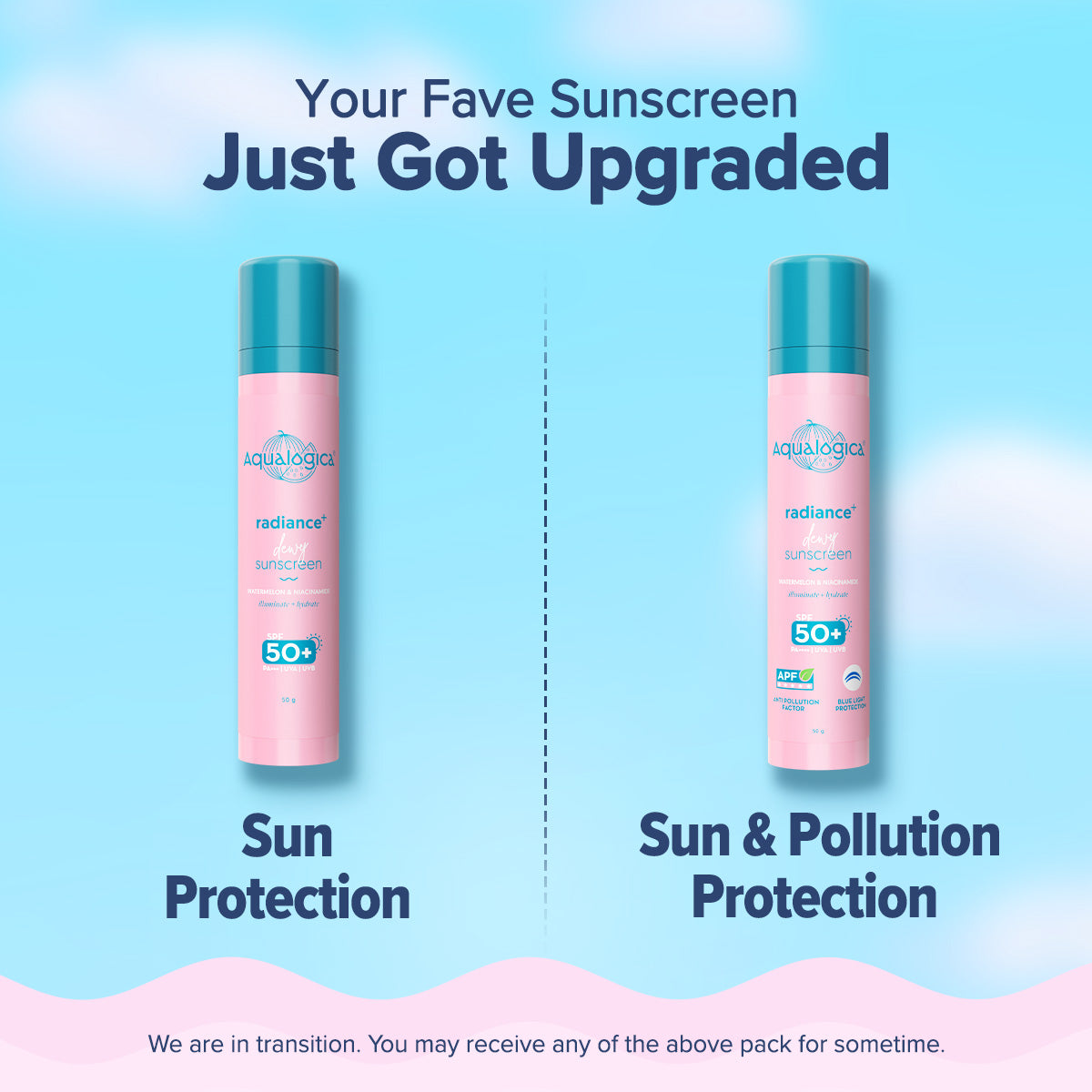 Aqualogica Radiance+ Dewy Sunscreen Spf 50 & Pa++++
