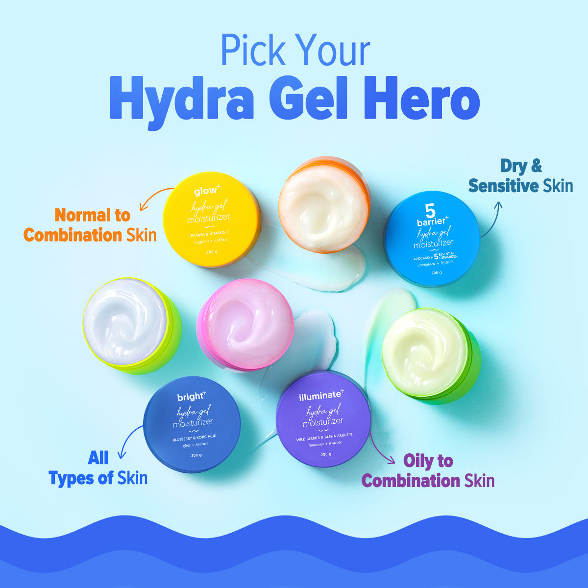 Aqualogica Bright+ Hydra Gel Moisturizer - 200g