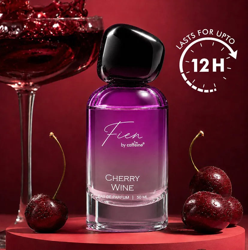 mCaffeine Cherry Wine Perfume for Women - 50 ml