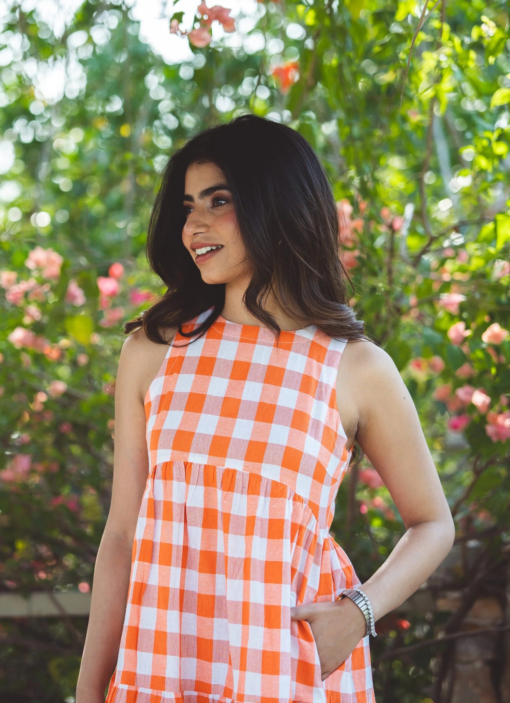 Sugnaa Classic A-Line Gingham Dress - Miranda