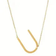 Salty Chic Alphabet Golden Necklace