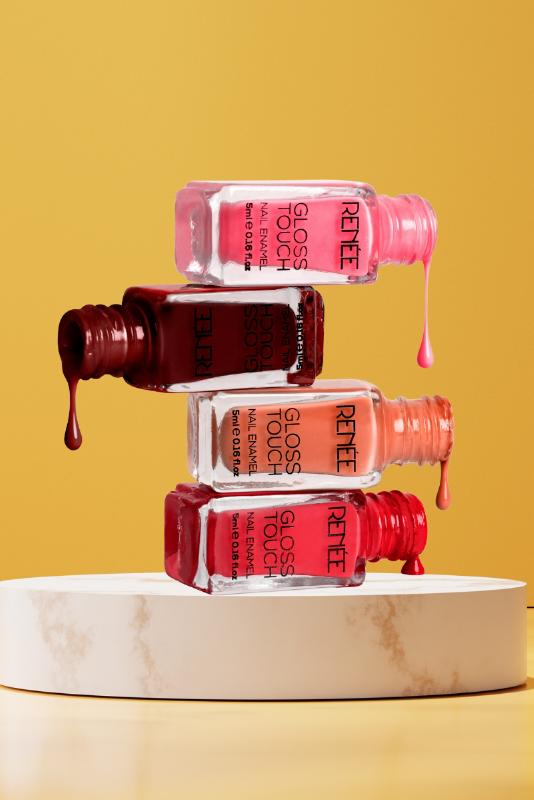 Renee Gloss Touch N03 Red Parade - Set of 4 Nail Enamels