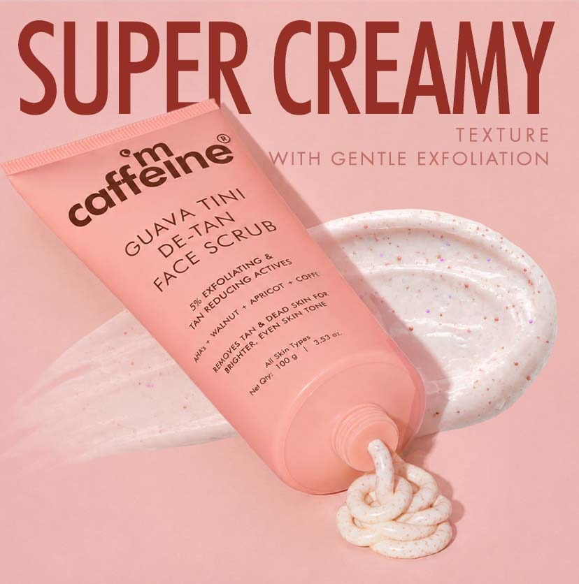 mCaffeine Guava Tini De-Tan Face Scrub - 100gm