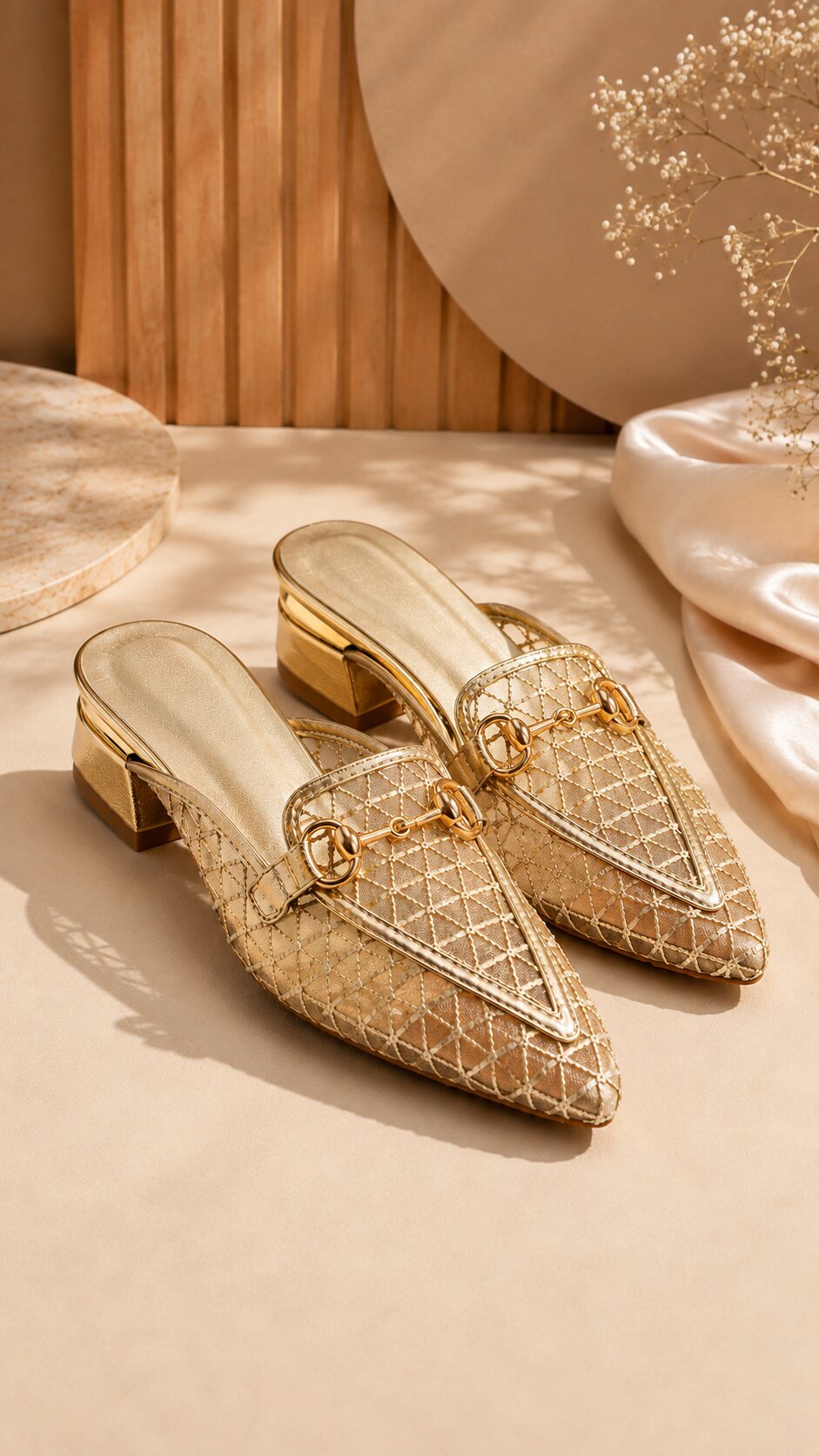 Sandal Stories Luxe Pointed Mules - 1 Inch Heel