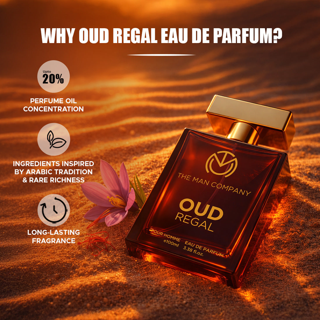 The Man Company Eau De Parfum Oud Regal - 100ml