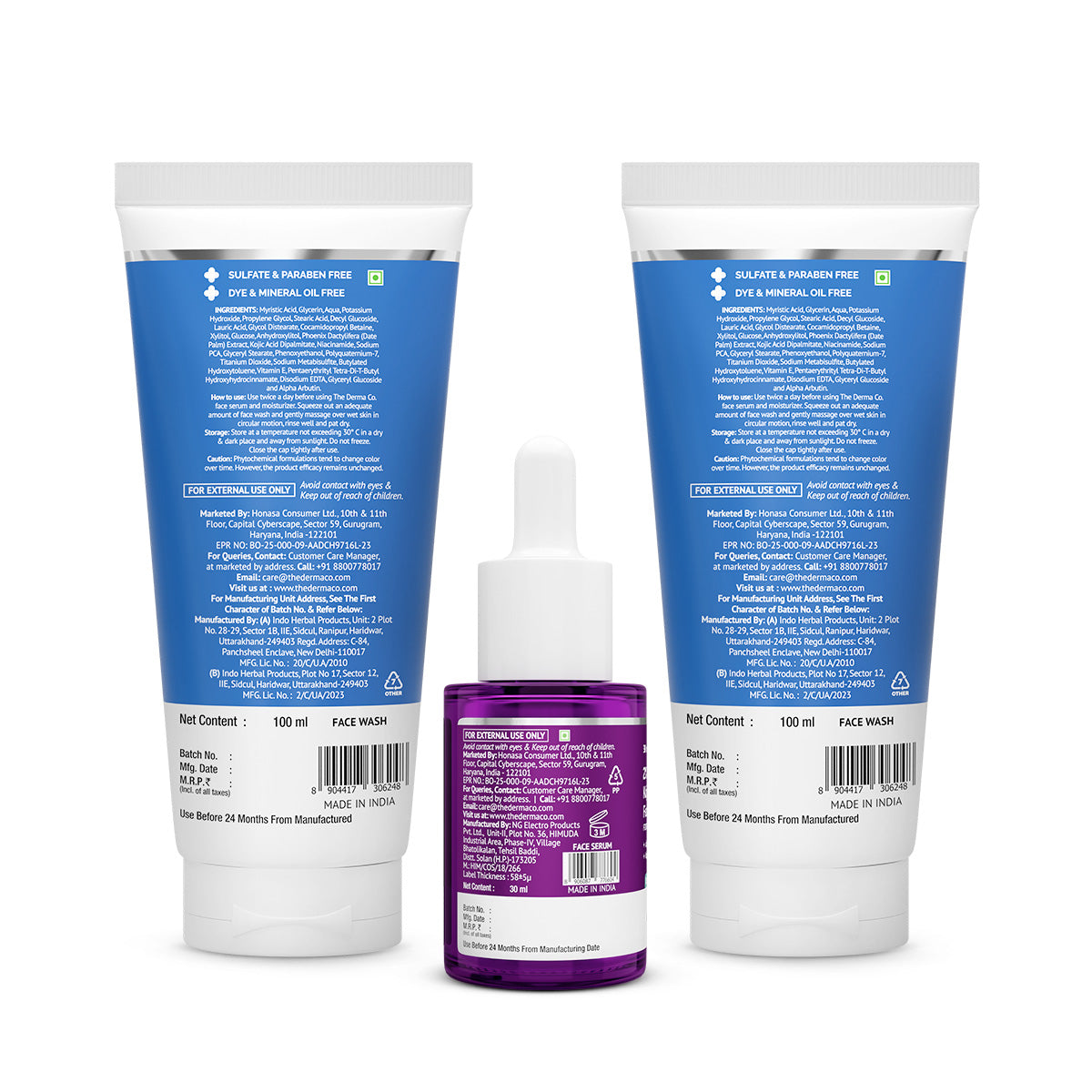 Derma Co Pigmentation Combat Kit (1% Kojic Acid Face Wash + 2% Kojic Acid Face Serum)