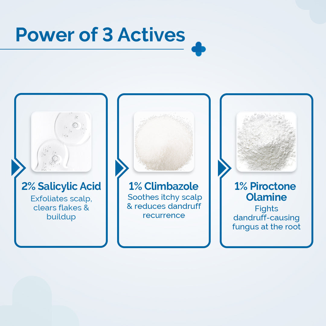 Derma Co Triple Actives Anti-Dandruff Shampoo