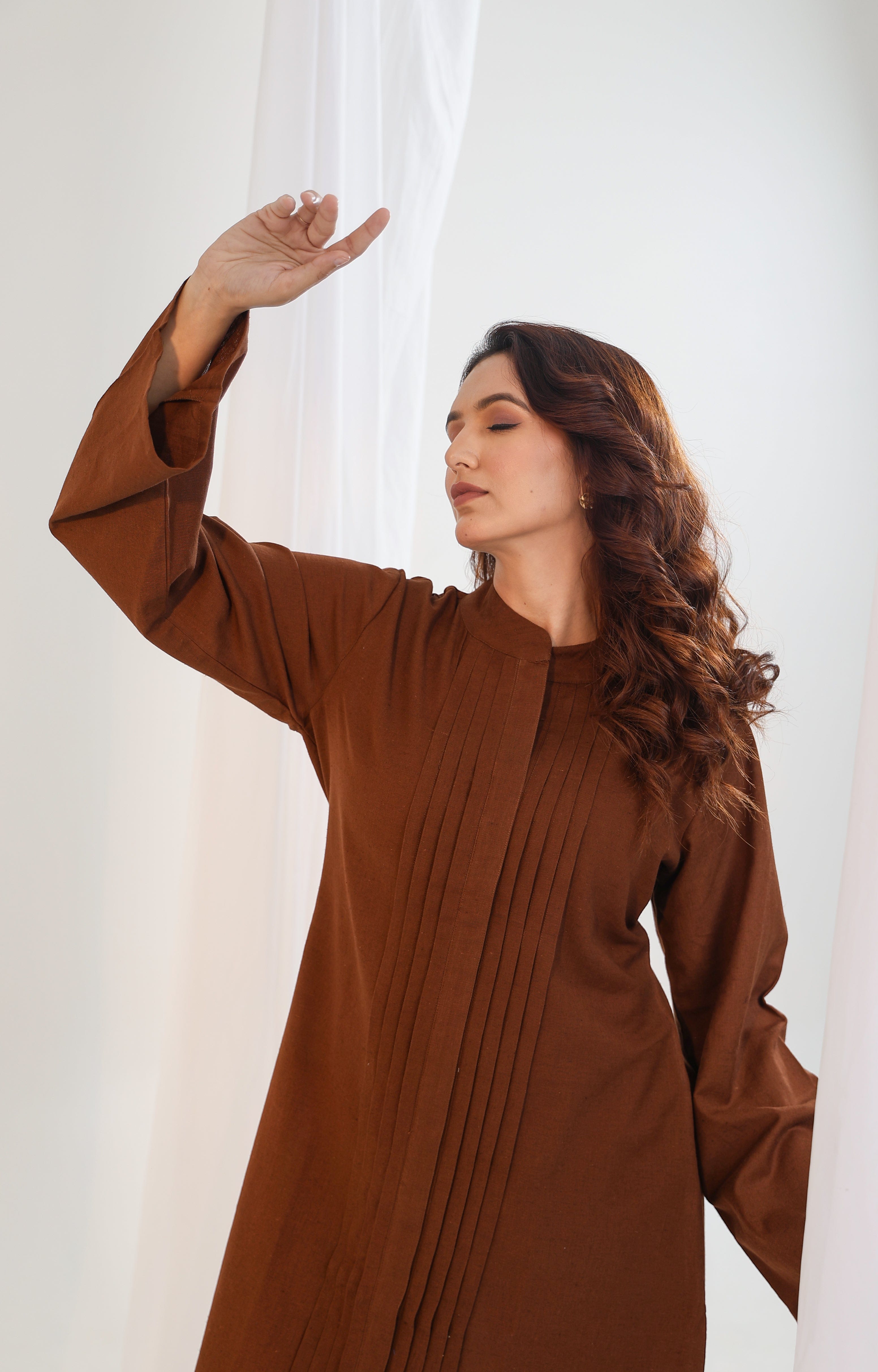 Sugnaa Pleated Long Kurta