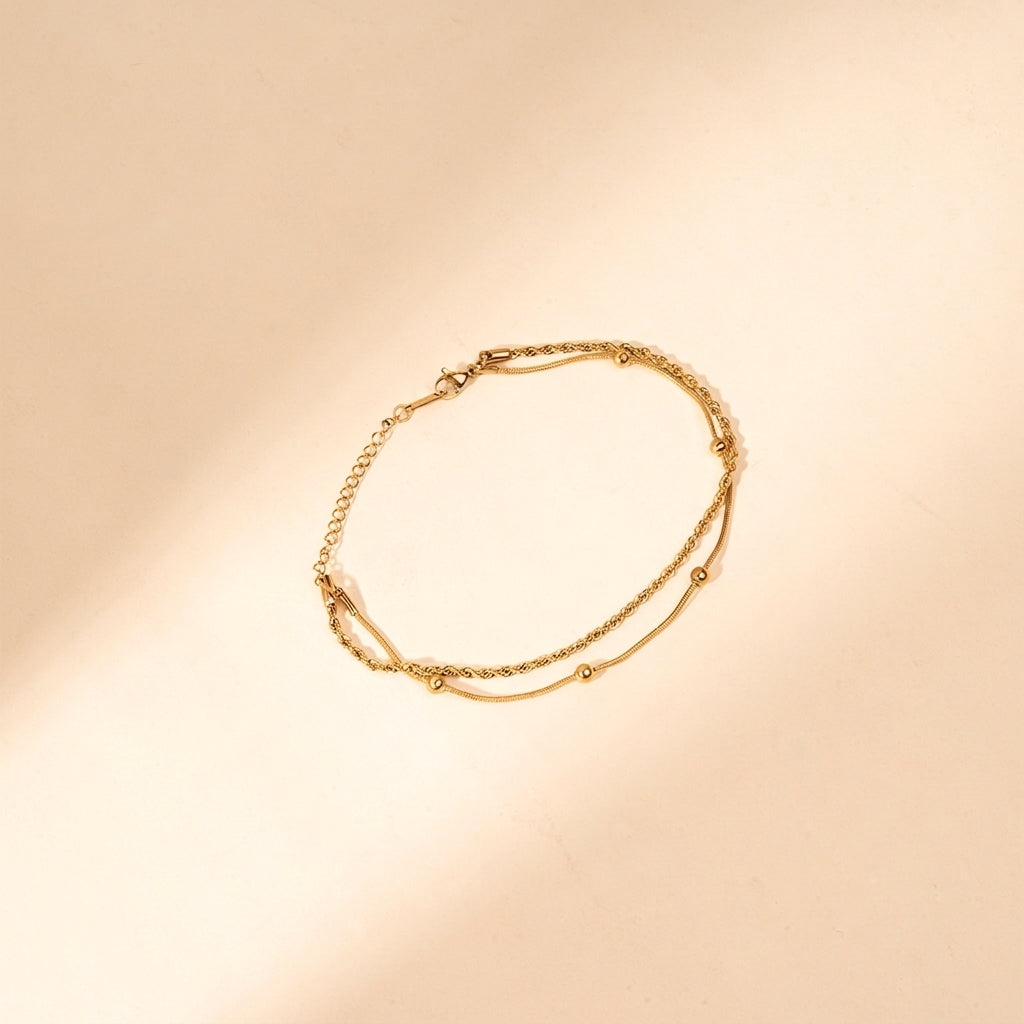 Salty Golden Whisper Anklet