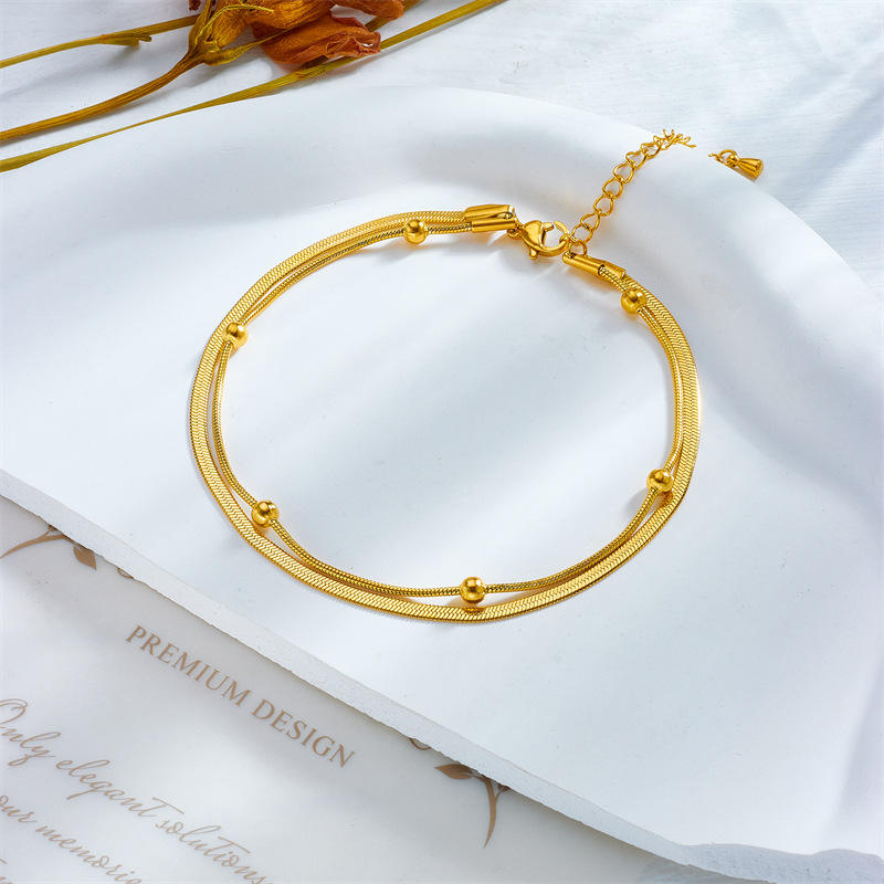 Salty Golden Orbit Anklet
