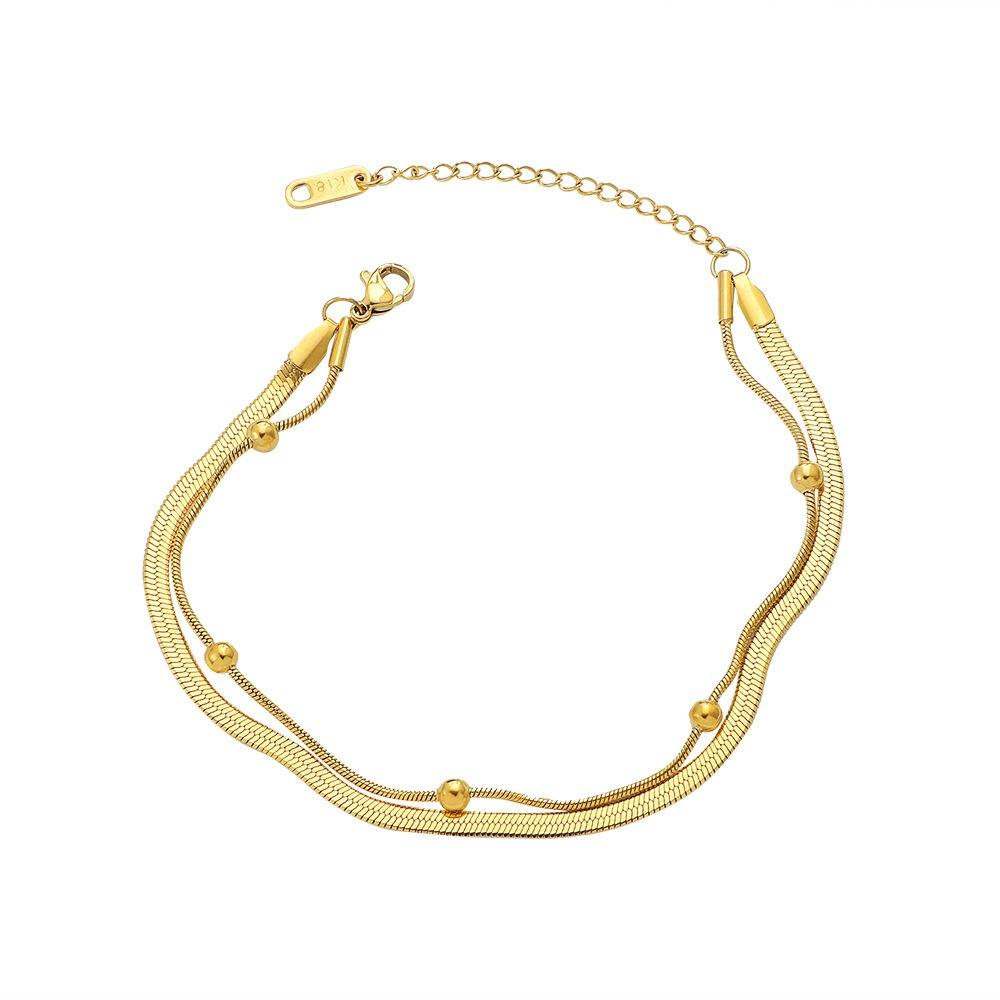 Salty Golden Orbit Anklet