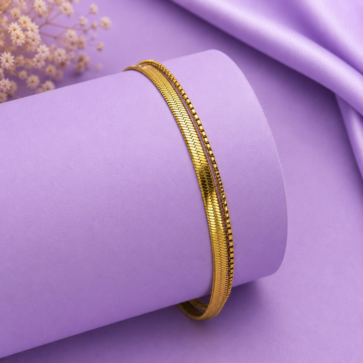 Salty Luxe Layer Anklet