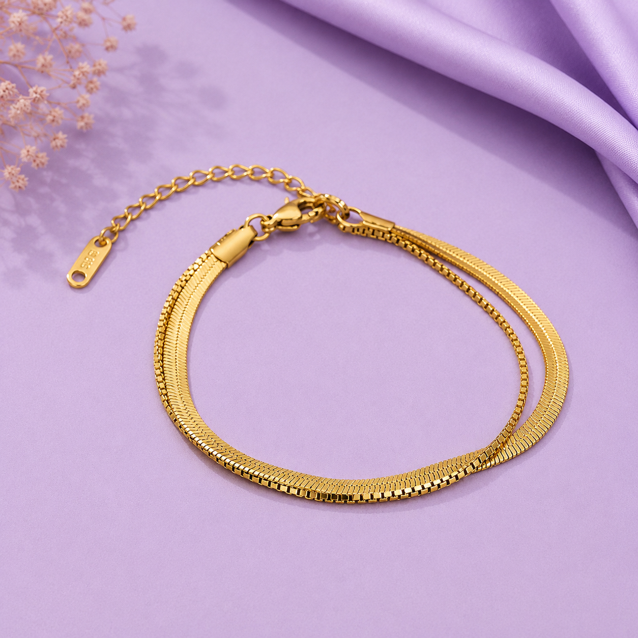 Salty Luxe Layer Anklet