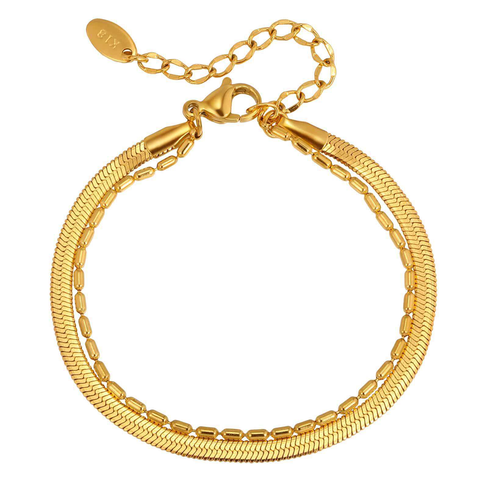 Salty Golden Duo Layer Anklet