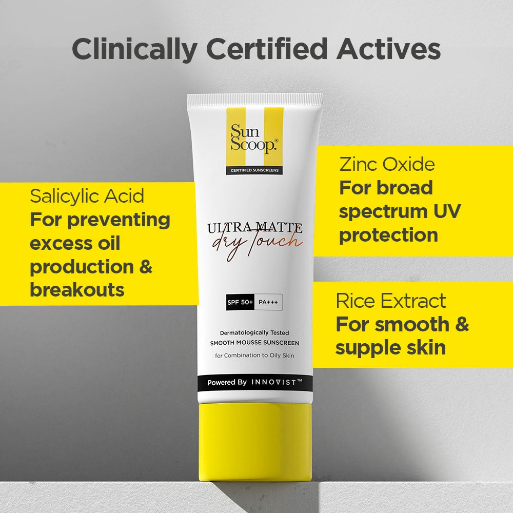 SunScoop Oil Free Ultra Matte Sunscreen SPF 50 PA+++ (45g)