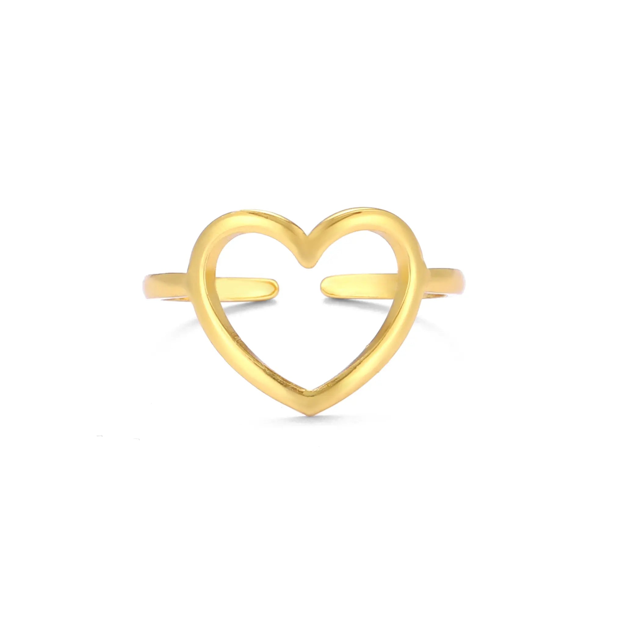 Salty Adjustable Open Heart Ring