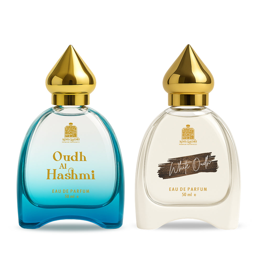 AdilQadri Oudh Al Hashmi and White Oudh Perfume Spray 50ml Each