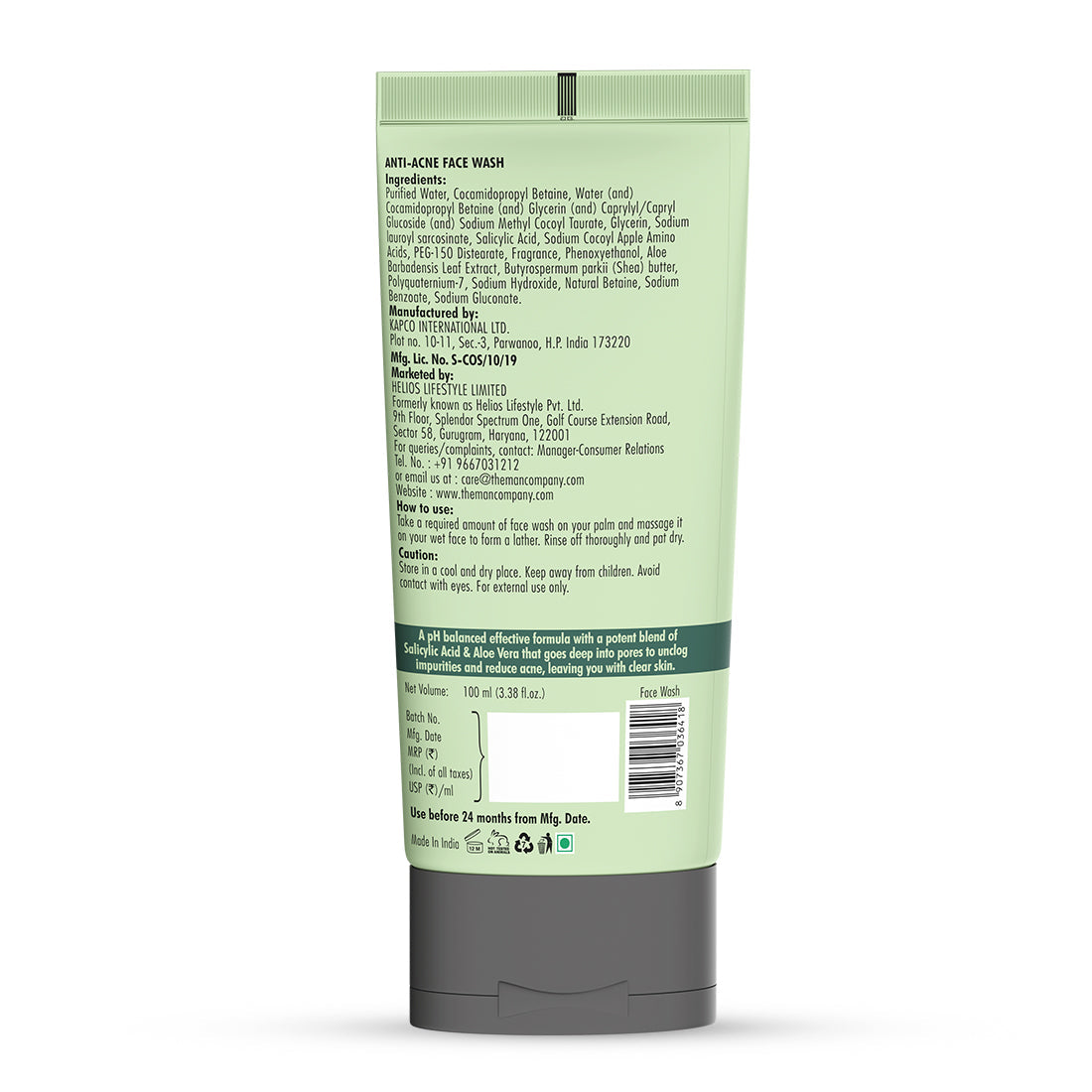 The Man Company Anti Acne Face Wash - 100ml