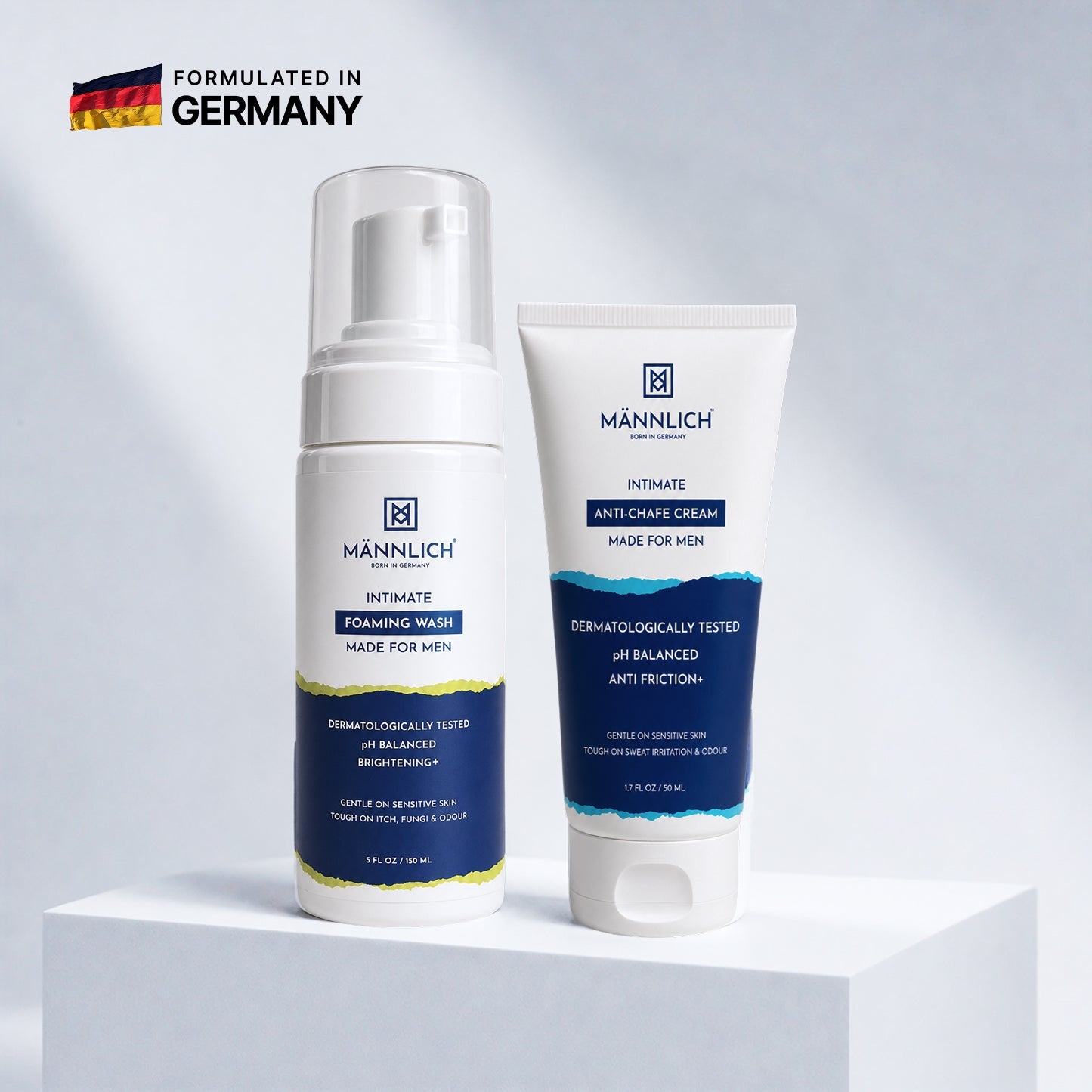 Mannlich Anti Chafing Cream & Intimate Foaming Wash