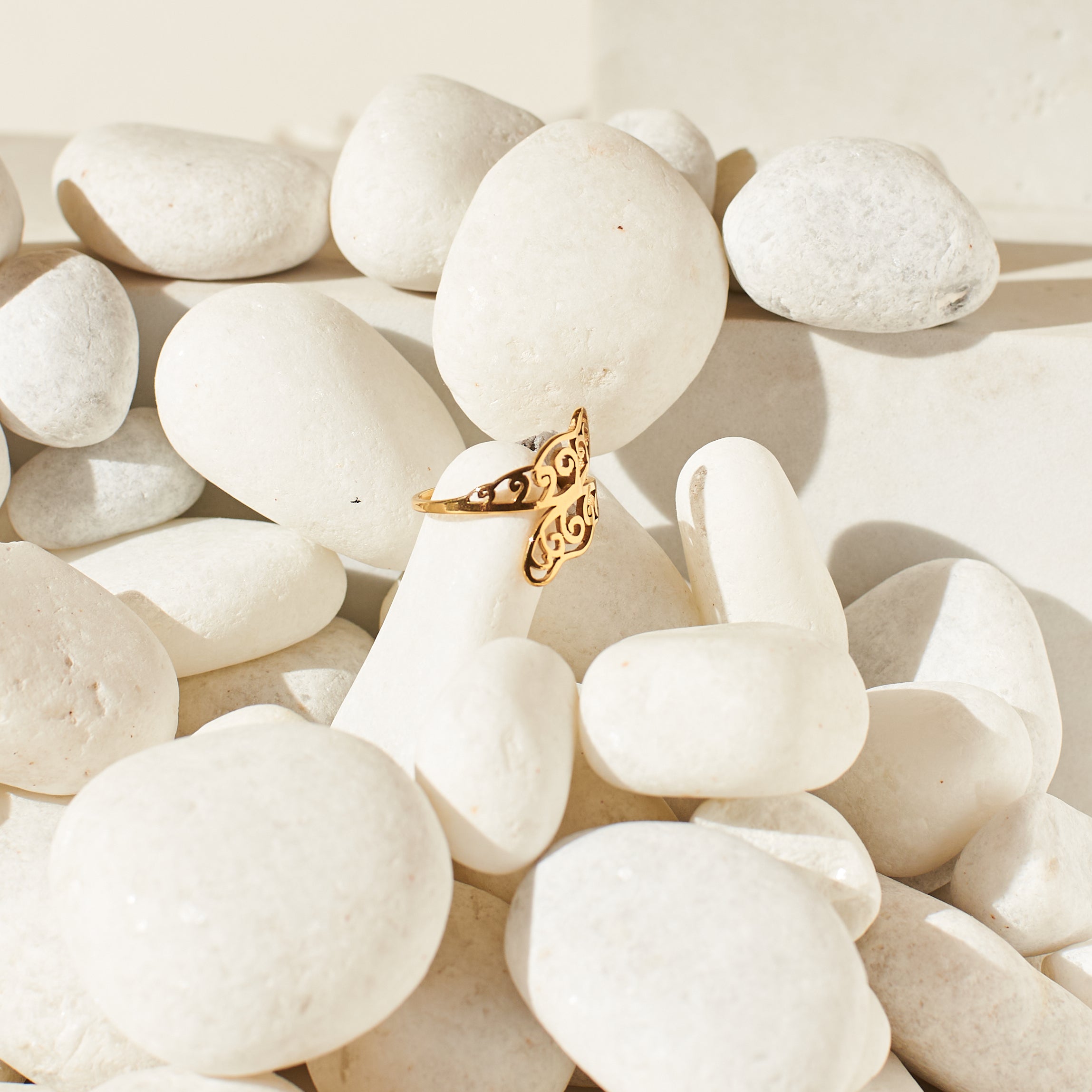 Salty Antique Winged Ring