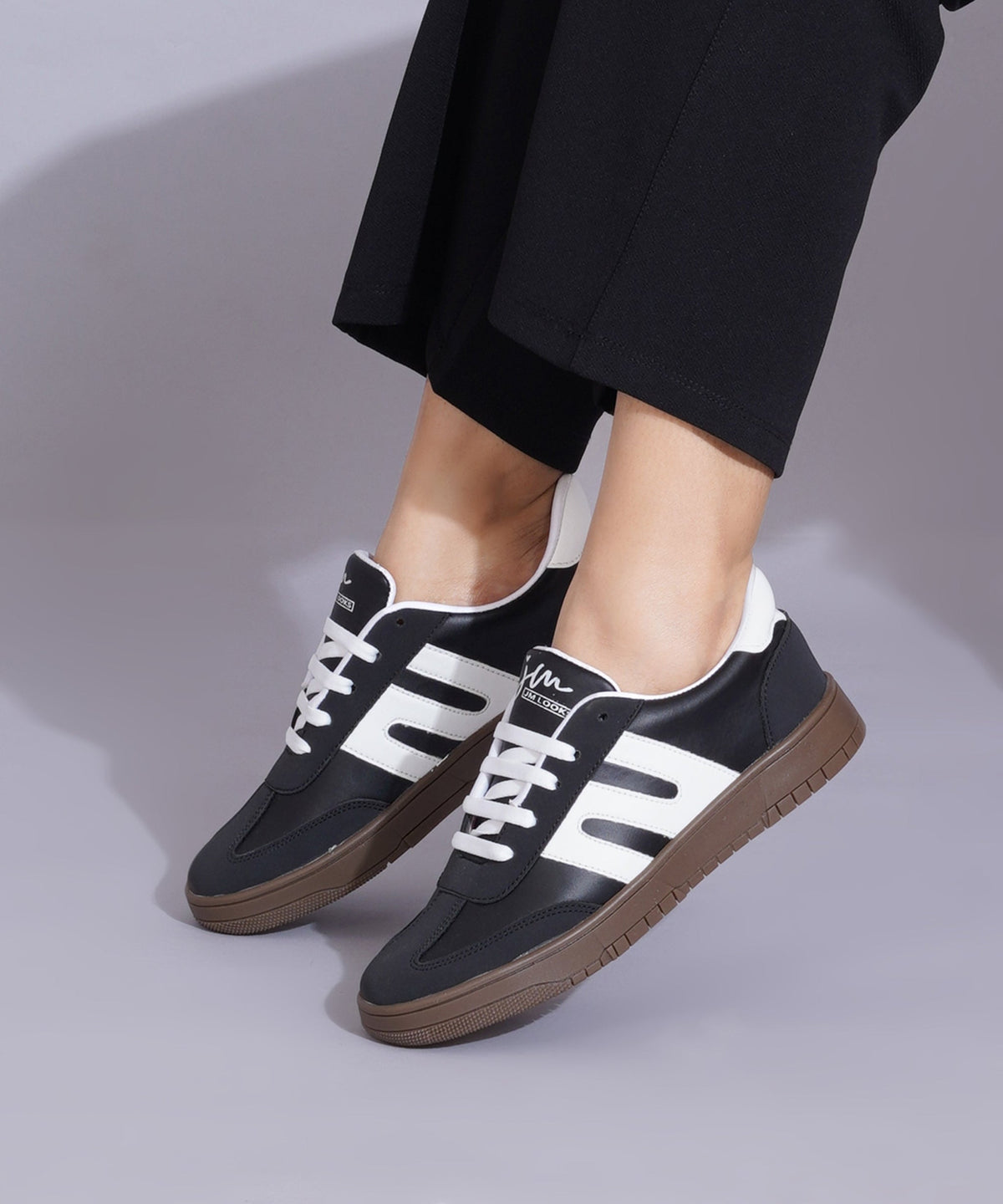 JM Looks Casual Sneakers for Women, Trendy Lace-Up Shoes with Premium Finish
