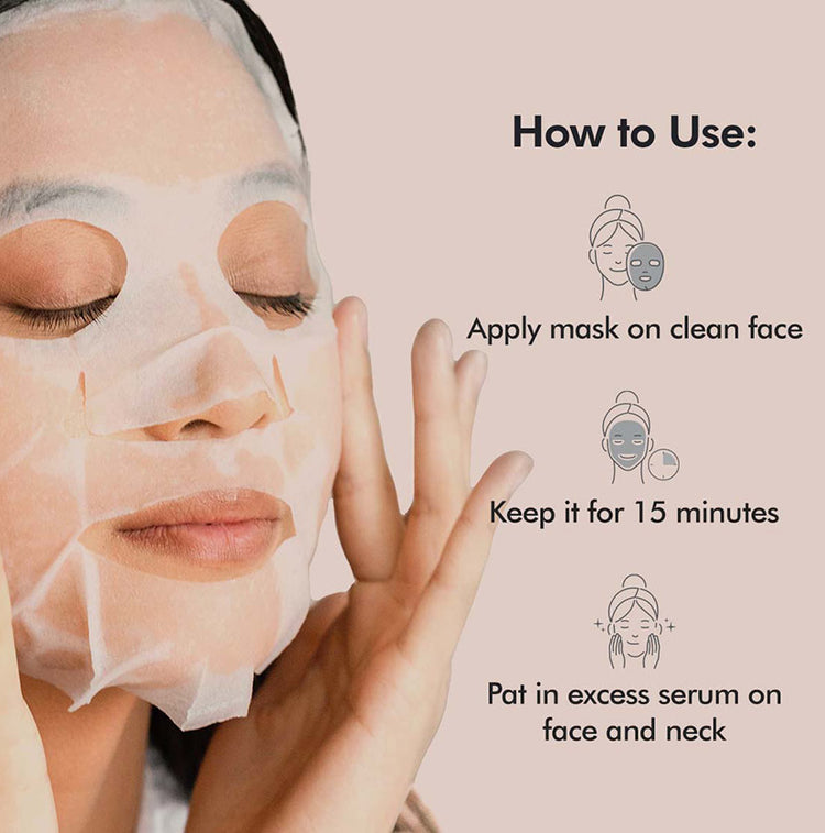 mCaffeine Hydrating & Clarifying Sheet Masks - Pack of 6