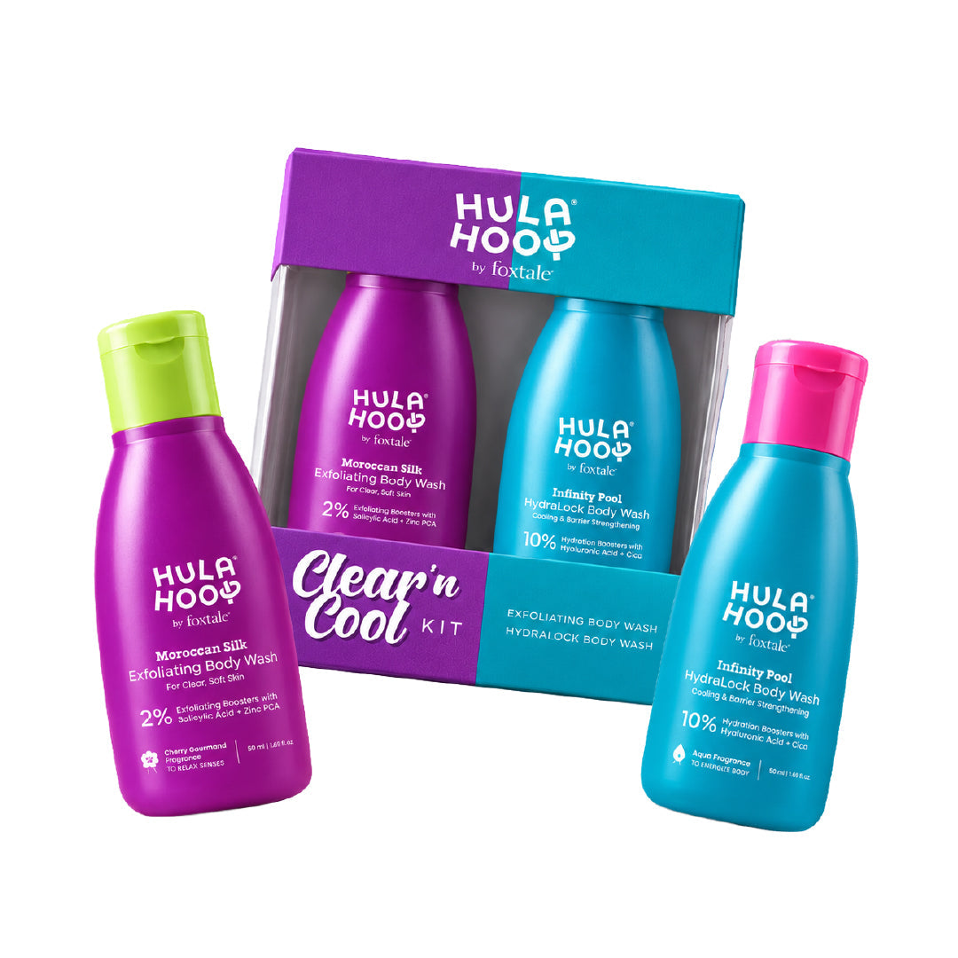 Foxtale Hula Hoop Exfoliate & Hydrate Body Wash Mini Kit