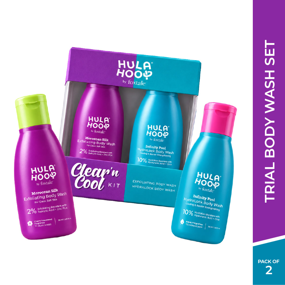 Foxtale Hula Hoop Exfoliate & Hydrate Body Wash Mini Kit