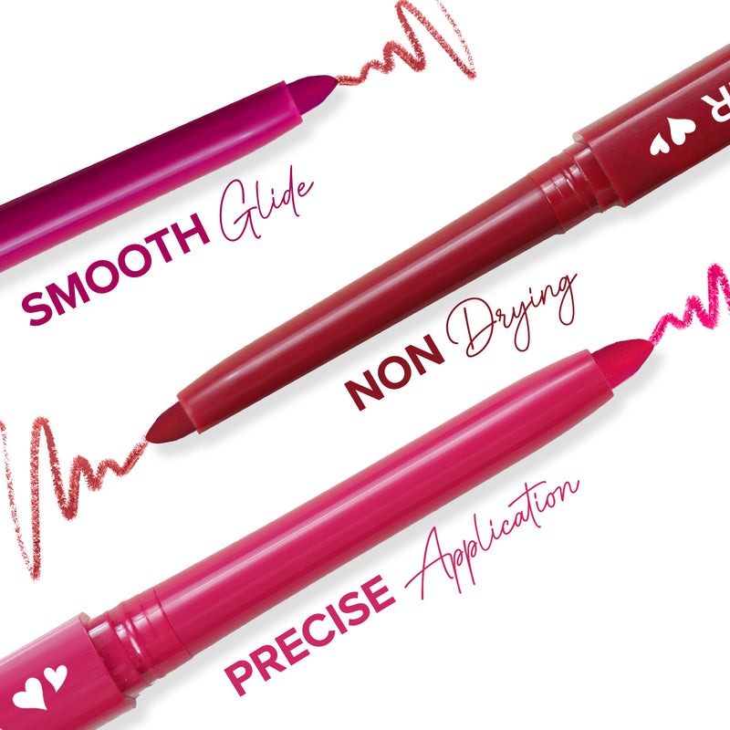 Mila Beaute Pout It Matte Lip Liner - Set of 12