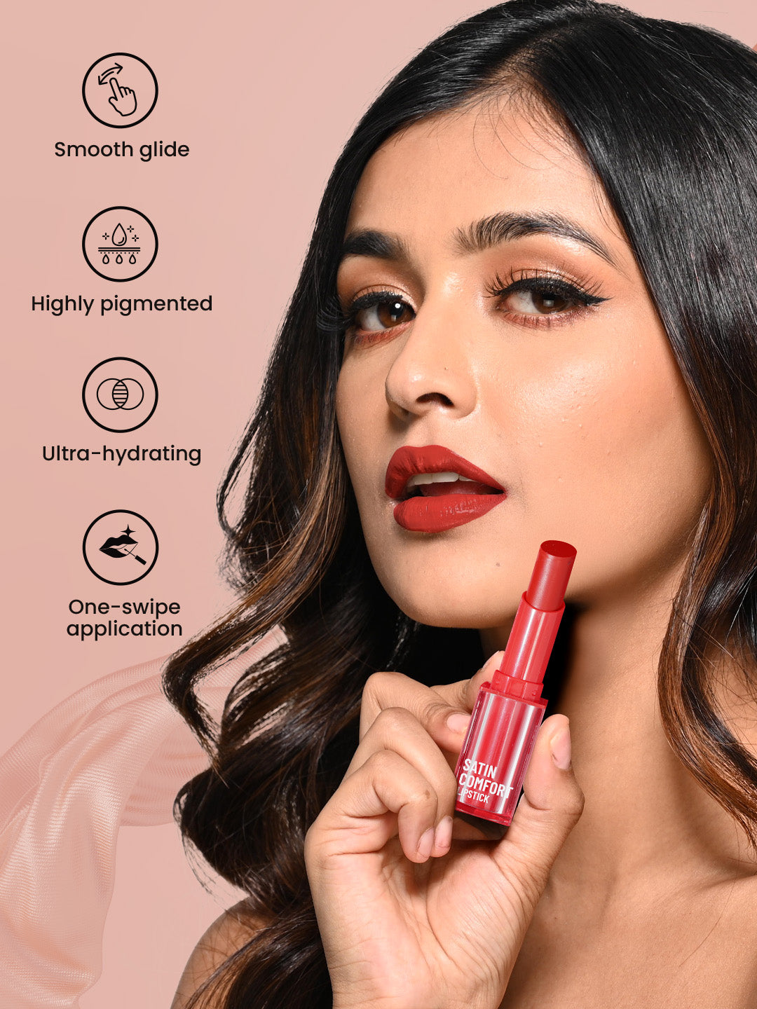 Swiss Beauty Satin Comfort Lipstick Trio3-in-1