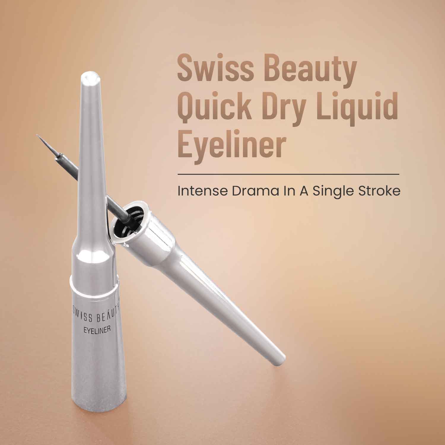 Swiss Beauty Quick dry liquid Eyeliner - Black